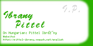ibrany pittel business card